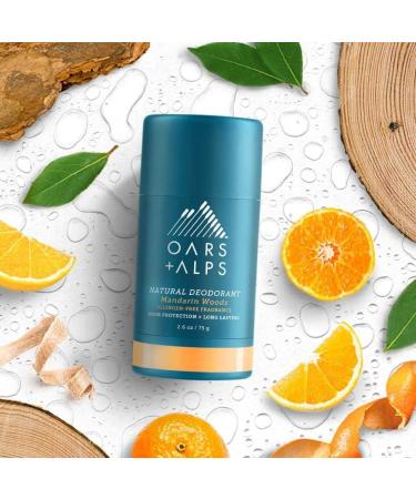 Oars + Alps Aluminum Free Deodorant for Men and Women Dermatologist Tested and for Sensitive Skin Vegan Mandarin Woods 1 Pack 2.6 Oz 1ct - Mandarin Woods - Buy Online on GoSupps.com