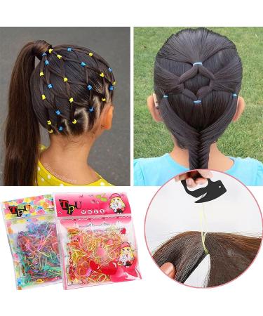 2Pcs Hair Elastic Band Remover & 760Pcs Color Hair Ties Set for Girls - Hair Tie Cutter and Rubber Band Cutter Included - Buy Online on GoSupps.com