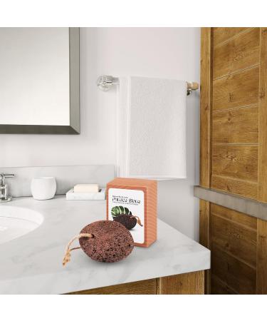 NIMXY Volcanic Lava Pumice Stone - Natural Foot File for Dead Skin Removal and Callus Remover - Handheld Foot Scrubber for Feet and Hands - Brown - Buy Online on GoSupps.com