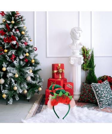 RmKbe Christmas Elf Hat Headband Xmas Hair Band Christmas Hat Hairband Elf Hat Hairband for Xmas Party Fancy Dress - Buy Online on GoSupps.com