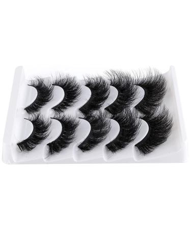 5 Pairs 8D Mink Eyelashes Pack - Natural & Dramatic Styles for Fluffy & Thick Wispy Look - Buy Online on GoSupps.com