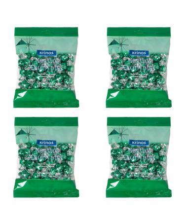 Value Bundle: Krinos Menthol Eucalyptus Flavored Hard Candy - 200g - Candy Bulk - Bonbon - Candies - Pack of 4