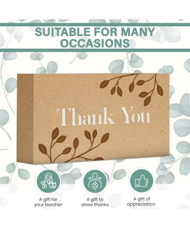 Thank You Kraft Gift Box With Jelly Beans Sweets Inside Thoughtful Teacher Thank You Fathers Day Mothers Day Thank You Present For Friends - Buy Online on GoSupps.com