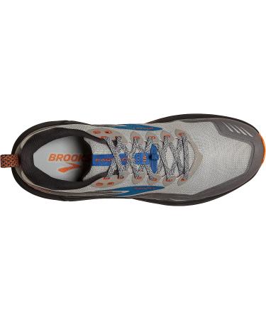 Brooks Cascadia 16 Men's Trail Running Shoe - Oyster Mushroom/Alloy/Orange - Size 12 - Buy Online on GoSupps.com