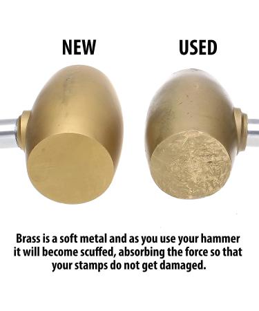 The Beadsmith Brass Head Mallet 10 - 2LB Hammer for Dapping, Chasing & Stamping - Buy Online on GoSupps.com