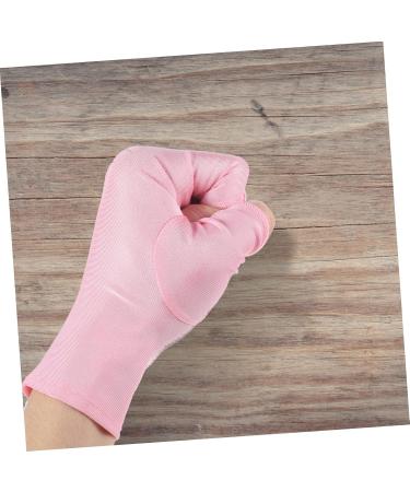 minkissy 5 Pairs Nail Gloves Pink Fingerless Gloves Half Finger Gloves Protective Gloves for Manicure Nail Anti-uv Gloves for Gel Nails Moisturizing Spandex Nail Supplies - Buy Online on GoSupps.com