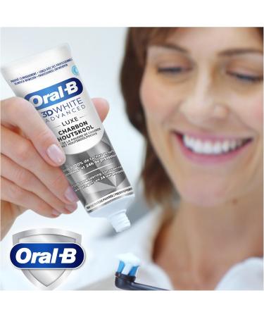 Oral-B 3D White Advanced Luxe Charcoal Toothpaste 75 ml - Buy Online on GoSupps.com