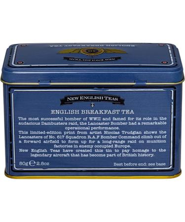 New English Teas Lancaster Bomber Tea Tin - 40 Breakfast Teabags - 40 Count - Buy Online on GoSupps.com