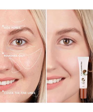 Pre Makeup Milk Hydrating Face Primer For Smoothing Skin Makeup Primer For Flawless Long-Lasting Moisturizing Oil Control Poreless Coconut Face Primer Hide Pores & Cover The Fine Lines DR-Coconut Pre Makeup Milk-15ml - Buy Online on GoSupps.com
