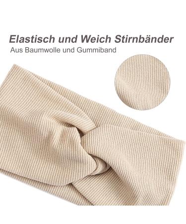 VEGCOO Women's Winter Hairband | 6-Piece Wide Twisted Elastic Headbands | Sports & Yoga Hairbands for Women & Girls - Buy Online on GoSupps.com