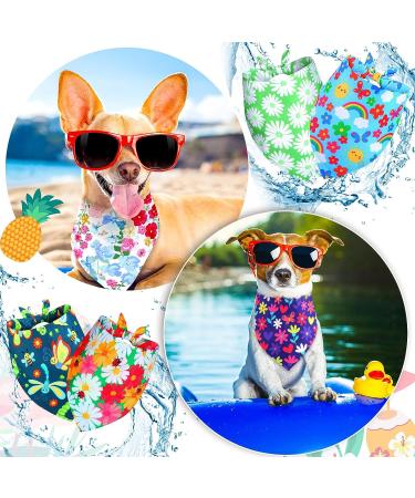 12 Pcs Sublimation Dog Bandanas Bulk- Adjustable Triangle Bibs for Small Medium Pets (Fresh Color 64x43cm) - Buy Online on GoSupps.com