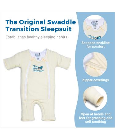 Baby Merlin's Magic Sleepsuit 6-9 Months - Cream Cotton | Infant Sleepwear - Buy Online on GoSupps.com