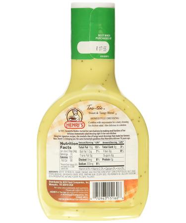 Henri's Tas-Tee Dressing 16oz - Pack of 6 | Delicious Salad Dressing for Every Meal - Buy Online on GoSupps.com