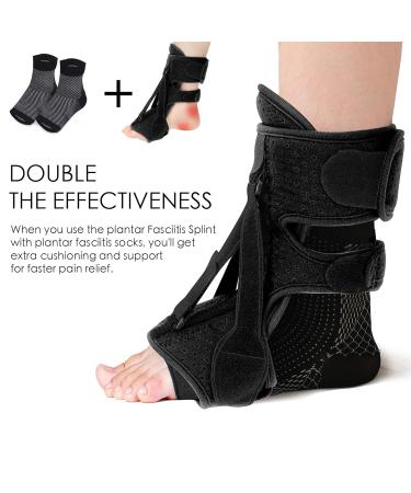 Plantar Fasciitis Relief Kit - Adjustable Night Splint & Socks for Heel Spur Achilles Tendonitis | Comfortable Brace For Men & Women - Free International Shipping - Buy Online on GoSupps.com