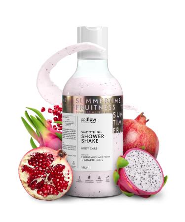 Sun! Flow peeling shake - Pithaja & pomegranate with Argania Spinosa kernel oil - a cocoon of nutrients for your skin - the ultimate peeling pampering Pitahaya and pomegranate