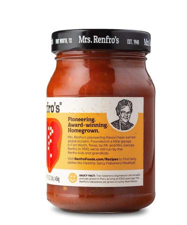 Mrs. Renfros Habanero Salsa 16 oz. 2-Pack - Non-GMO & Gluten-Free - Buy Online on GoSupps.com