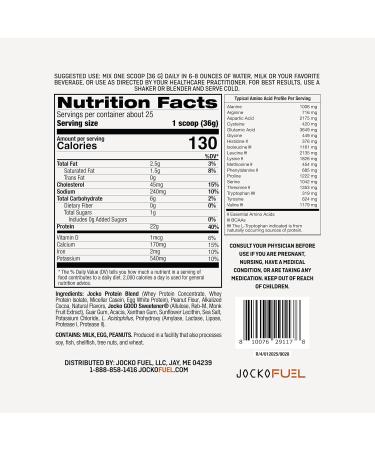 Jocko Fuel M lk Whey Protein Powder 22g Low Sugar Monk Fruit Blend - Muscle Recovery & Growth Packaging May Vary (25 Servings Chocolate Peanut Butter) Chocolate Peanut Butter 2 Pound - Buy Online on GoSupps.com