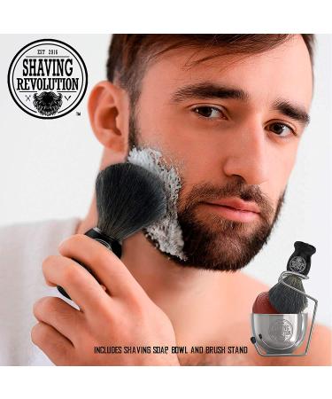 Luxury Shaving Brush Set for Men - Badger Hair Brush, Shaving Soap, Stainless Steel Bowl, Safety Stand - Buy Online on GoSupps.com