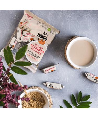 Super Fudgio Organic Coconut Candies - Vegan & Gluten-Free 6x150g Multipack | Palm Oil-Free Caramel with Organic Coconut Milk & Coconut Sugar - Buy Online on GoSupps.com
