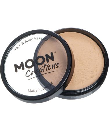 Moon Creations Pro Face & Body Makeup Beige 36g - Professional Face Paint Cake Pots for Kids & Adults | Festivals, Fancy Dress, Halloween - Buy Online on GoSupps.com
