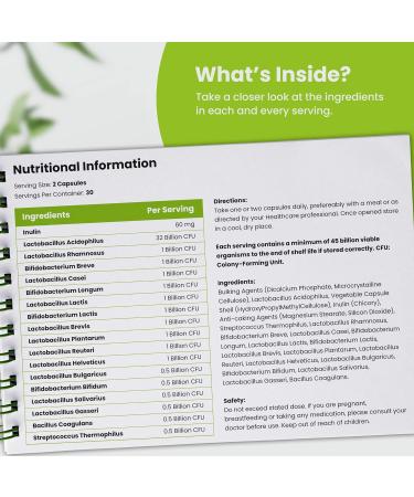 VitaBright Bio Cultures Complex: 45 Billion CFU Vegan Probiotic Capsules | 17 Live Bacteria Strains | High Strength Advanced Probiotic Supplement - Made in UK - Buy Online on GoSupps.com