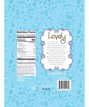 Lovely Candy Co. Organic Lollipops  16oz Bag (1-Pack) | Vegan  Gluten-Free  Non-GMO  NO Artificial Colors or Flavors | Mango  Strawberry  Grape & Pomegranate Flavored Candy | Perfect for Kids! - Buy Online on GoSupps.com