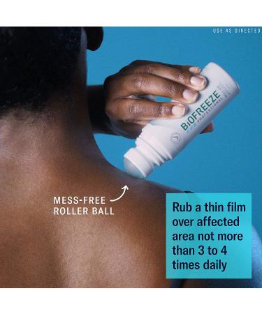 Biofreeze Professional Menthol Roll-On Gel 3 FL OZ Green (Pack of 2) | Topical Pain Relief for Arthritis, Backache, Strains, Bruises & Sprains - Buy Online on GoSupps.com