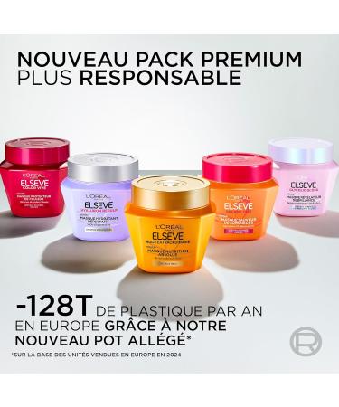 L'Or al Paris - Masque Nutrition Absolue - 10x plus de Nutrition - Tous Types de Cheveux Secs - Soin Enrichi en Concentr Nourrissant l'Huile de Cam lia - Elseve Huile Extraordinaire- 290 ml - Buy Online on GoSupps.com