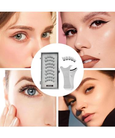 3D Magnetic Eyelashes | No Glue Needed Anime Eyelashes Strip - Manga Natural Lashes with Applicator Reusable Comfortable Magnetic Eyelashes for Bigger and Brighter Eyes - Buy Online on GoSupps.com