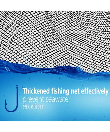 San Like Collapsible Telescopic Fishing Net with Sturdy Pole Handle - 36/43/71/98 inches - Ideal for Saltwater and Freshwater Fishing - 49 inch, Black - Buy Online on GoSupps.com