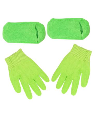 Healeved Moisturizing Socks 1 Set Women moisturizing Gloves Skin Lotion Sock Hands and feet Suit Dry Hand moisturizing Gloves Girl Child Yarn Miss moisturizing Gloves for Female