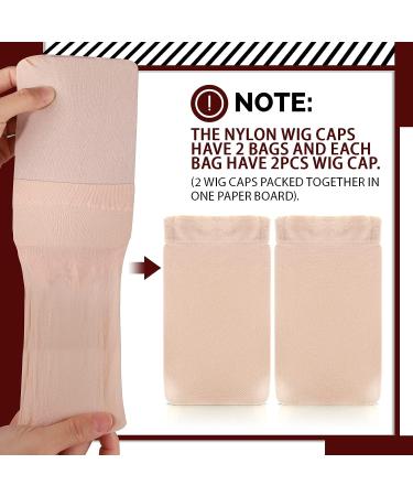 Wig Caps for Women, Men, and Kids - FANDAMEI 4PCS Nude Nylon Wig Caps for Halloween Cosplay - Buy Online on GoSupps.com
