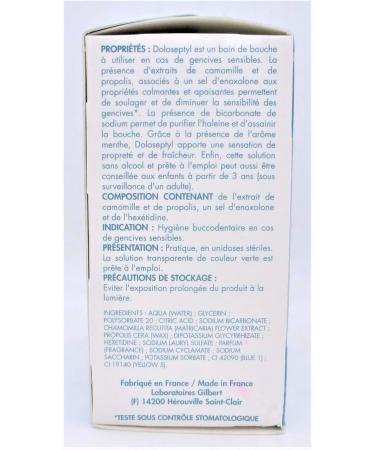 GILBERT HEALTHCARE Doloseptyl Mouthwash Single Doses 10 ml Pack of 10 - Pack of 4 - Buy Online on GoSupps.com