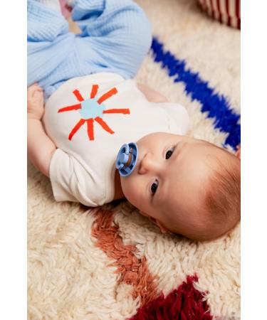 BIBS COLOUR Studio 2-Pack Schnuller - BPA-Free Cherry Nipple Natural Rubber Made in Denmark Size 1 (0-6 Months) - Pin Ivory Steel Blue Ivory Vanilla Mix - Buy Online on GoSupps.com