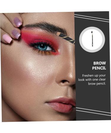 MUSISALY 4pcs Two-in-one Eyebrow Pencil Eyebrow Pencils with Pencil Sharpener Eyebrow Cosmetics Wooden Brown - Buy Online on GoSupps.com