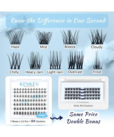 Lash Clusters 84 Pcs - DIY Cluster Eyelash Extensions - Thin Band & Soft - C-Mix (8-16mm) Frost - Buy Online on GoSupps.com