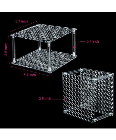 96 Hole Pencil Brush Holder Acrylic Pen Holder Desk Stand Organizer for Pencils Paint Brushes Markers Display and Home Storage (1 Pieces) - Buy Online on GoSupps.com