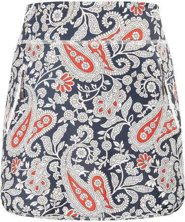JACK SMITH Women's Athletic Skorts - Lightweight Active Skirts with Zip Pockets - Paisley Navy - Size Small - Buy Online on GoSupps.com