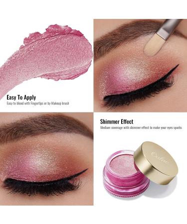 Oulac Pink Glitter Eyeshadow - Highly Pigmented, Waterproof & Long Lasting for Women - Multi-use Shimmer Highlighter Makeup - 0.42 oz - Buy Online on GoSupps.com