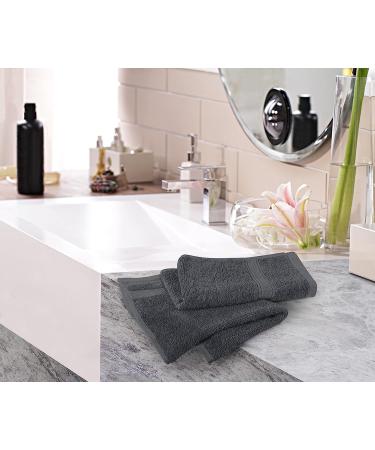 Utopia Towels 6-Pack Premium Hand Towels Set - 16x28 inches - 100% Ring Spun Cotton - Ultra Soft & Highly Absorbent 600GSM Towels for Bathroom, Gym, Shower, Hotel, Spa - Grey - Buy Online on GoSupps.com