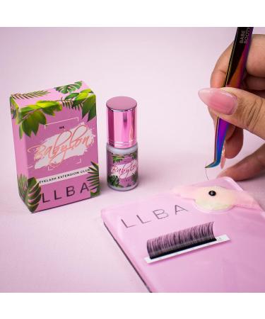 LLBA Eyelashes Glue for Professional - Clear & Black Adhesive | Fast Drying Time | Extra Strong | 0.17fl.oz - 5ml - Buy Online on GoSupps.com
