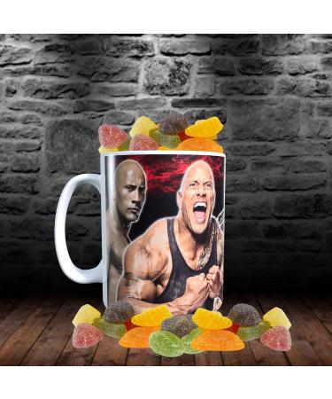Dwayne Johnson Celebrity Icon Mug with Choice of Sweets Gift - Buy Online on GoSupps.com