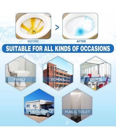 Toilet Bowl Cleaner 12PCS Toilet Cleaning Tablets Toilet Cleaner Tabs Toilet Cleaner Active Tablets Limescale Remover Toilet Deep Clean without Scrubbing Remover Deposits and Bad Odours - Buy Online on GoSupps.com