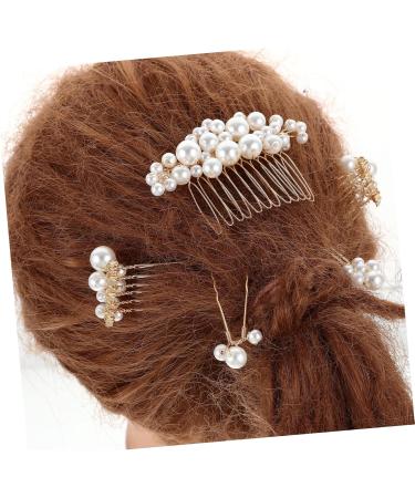 Angoily 1 Set Piece Baroque Decor Hair Accessories for Bride Hair Comb for Girls Womens Headpiece Girls Hair Accessories Bride Headdress Wedding Decor Hair Piece Pearl Metal Miss - Buy Online on GoSupps.com