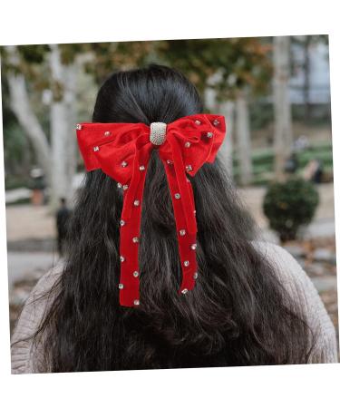 Beaupretty Fabric bow hairpin hair barrette large hair bows satin hair bows girls bow hair clips silk hair bows hair bows for women girl hair bows big hairpin fabric woman Autumn And Big - Buy Online on GoSupps.com