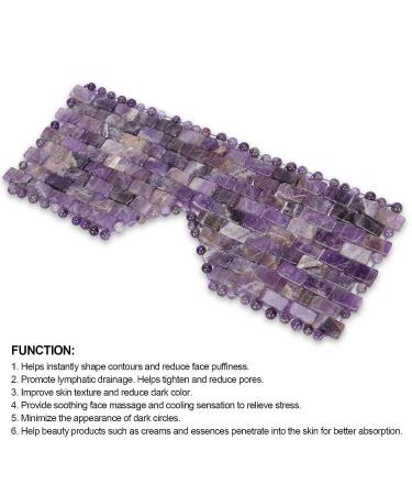 Amethyst Jadestone Eye Relax Mask - Natural Face Massager for Dark Circle Reduction - Buy Online on GoSupps.com