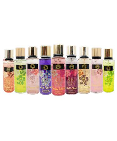 META-BOSEM ( 2-Bottles Included Only Fragrance Mist Body Spray for Women Flowers & Fruits Clean Refreshing Perfume Suprising Gift Random Variety Scents Each 8.4 Fl Oz/250 Ml 8.4 Fl Oz (Pack of 2)