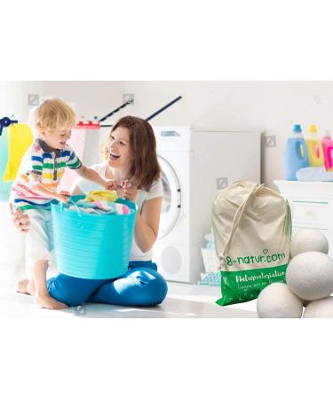  6x Tumble Dryer Balls 100% Pure Merino wool dryer balls are the laundry balls for tumble dryer | Tested for your safety - Buy Online on GoSupps.com