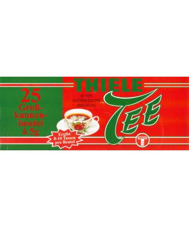 Thiele Tee - Grand sac de bo te de conserve en frison oriental (Th noir) | Poids Total 125 grams