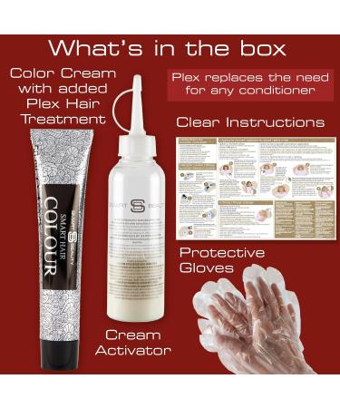 Buy Hollywood Red Permanent Hair Color - Anti-Hair Breakage & Vegan - 100% Gray Coverage - Smart Beauty 125ml - Bright Red for All Hair Types - Buy Online on GoSupps.com